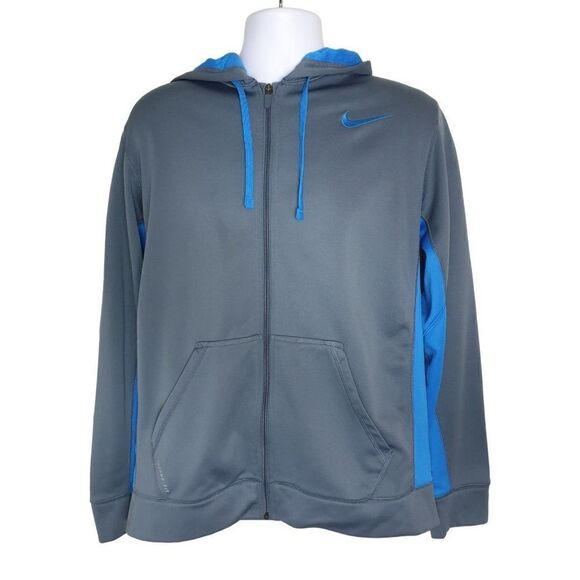 Nike Men's Therma Fit Hoodie Fleece Lined Full Zip Jacket Large NWOT - Picture 1 of 6